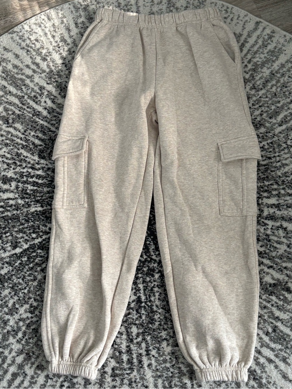 Wheat colored Cargo Sweatpants